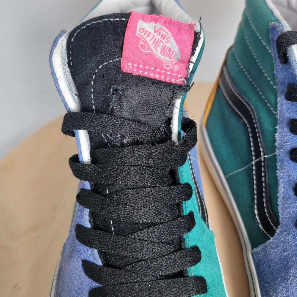 Vans SK8 Hi Multi Color Mix & Match Shoes Sneakers Men Size 8.5 (Read) - Picture 2 of 11